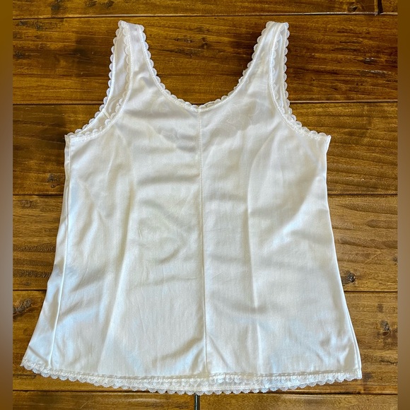 Vintage Pink Lady white nylon camisole - Picture 6 of 9